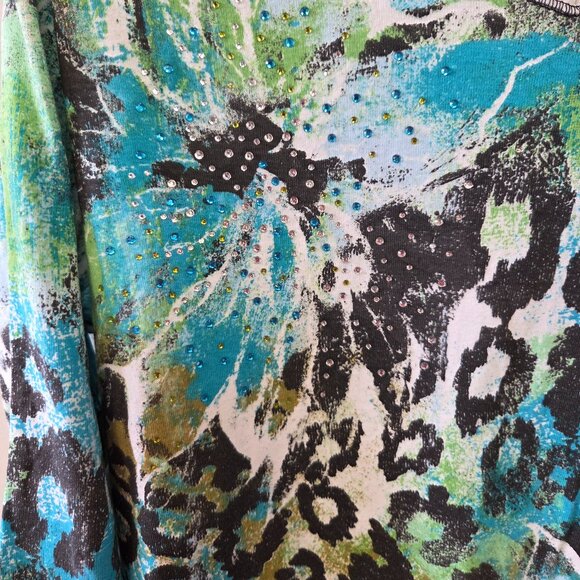 Large 3/4 sleeve Jess & Jane top - Picture 6 of 8